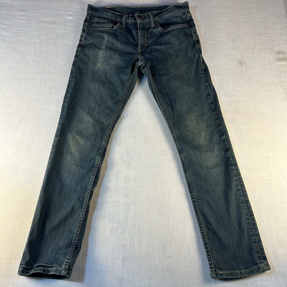 Levis 511 Jeans Mens 31x32 (Measures 29.5 Length) Blue Denim Slim‎ Straight